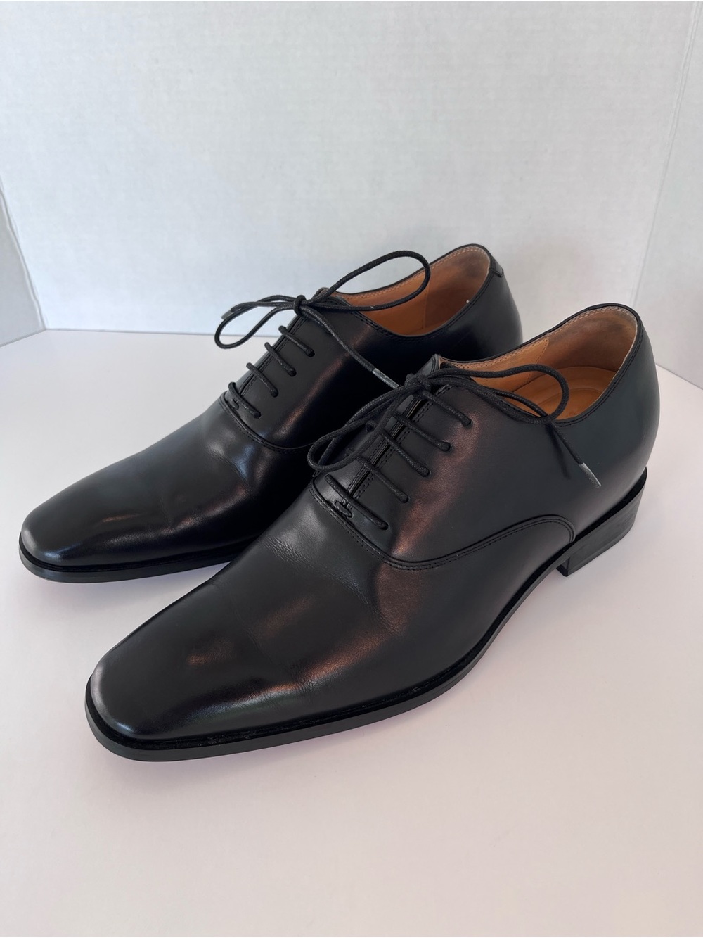 Chamaripa Men's Black Leather Elevator Dress Shoes